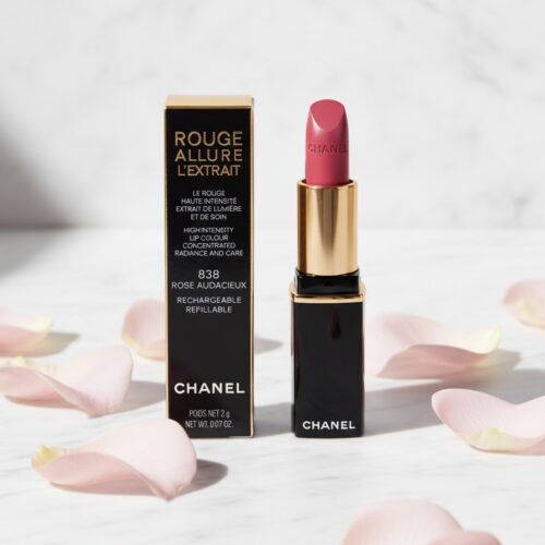 Chanel ROUGE ALLURE L'EXTRAIT rechargeable lipstick #838 rose audacieux 2 gr
