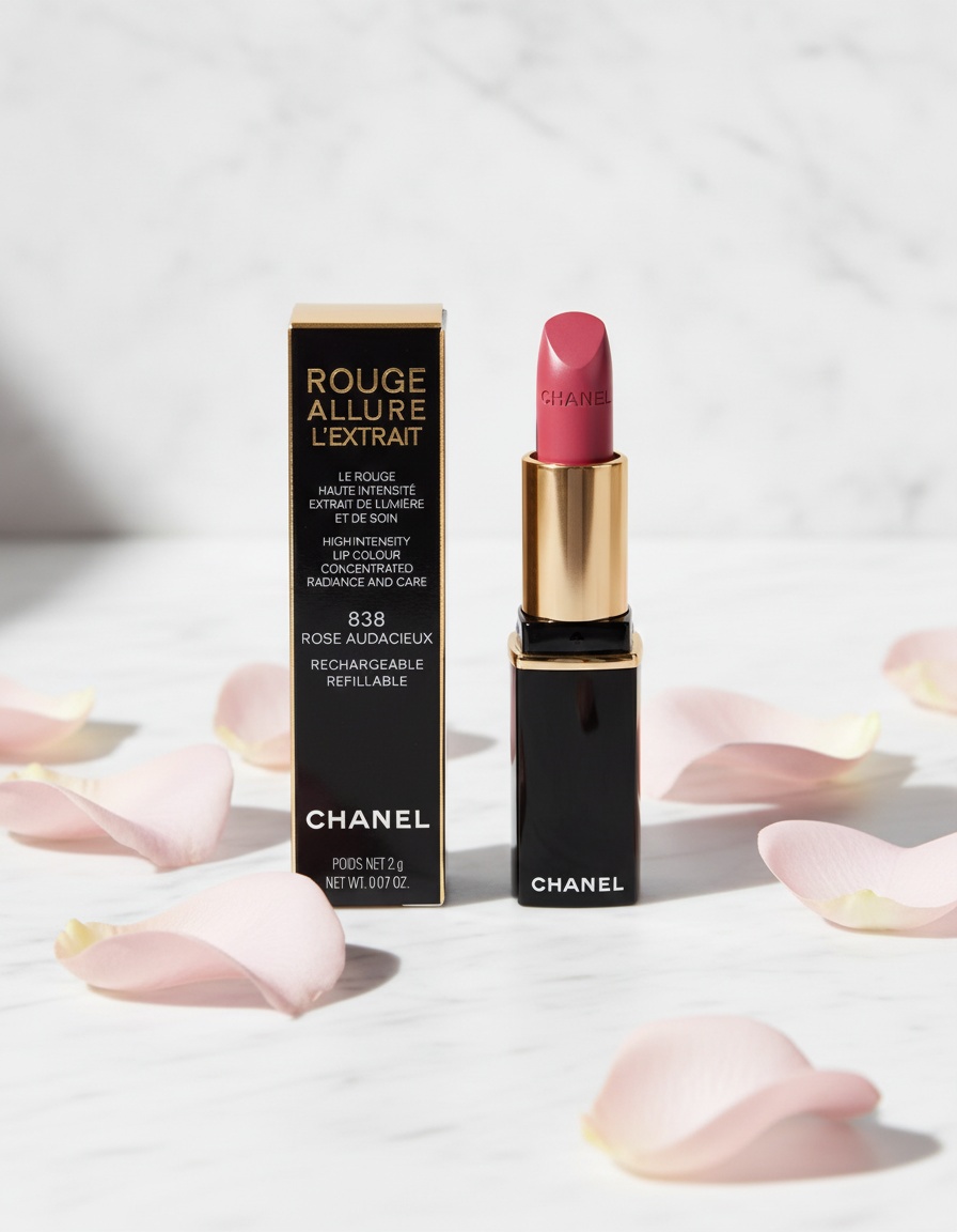 Chanel ROUGE ALLURE L'EXTRAIT rechargeable lipstick #838 rose audacieux 2 gr