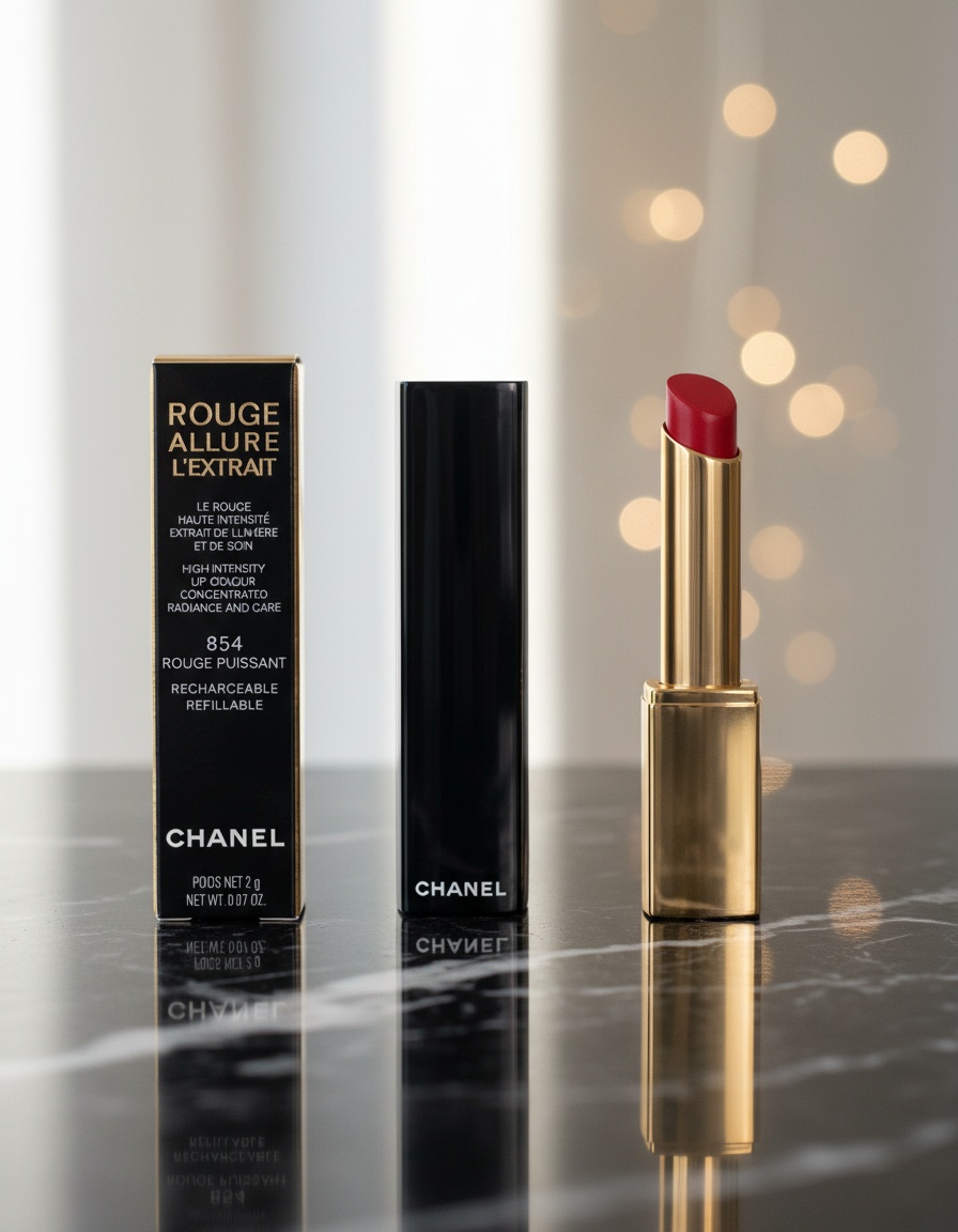 Chanel ROUGE ALLURE L'EXTRAIT rechargeable lipstick #854 rouge puissant 2 gr