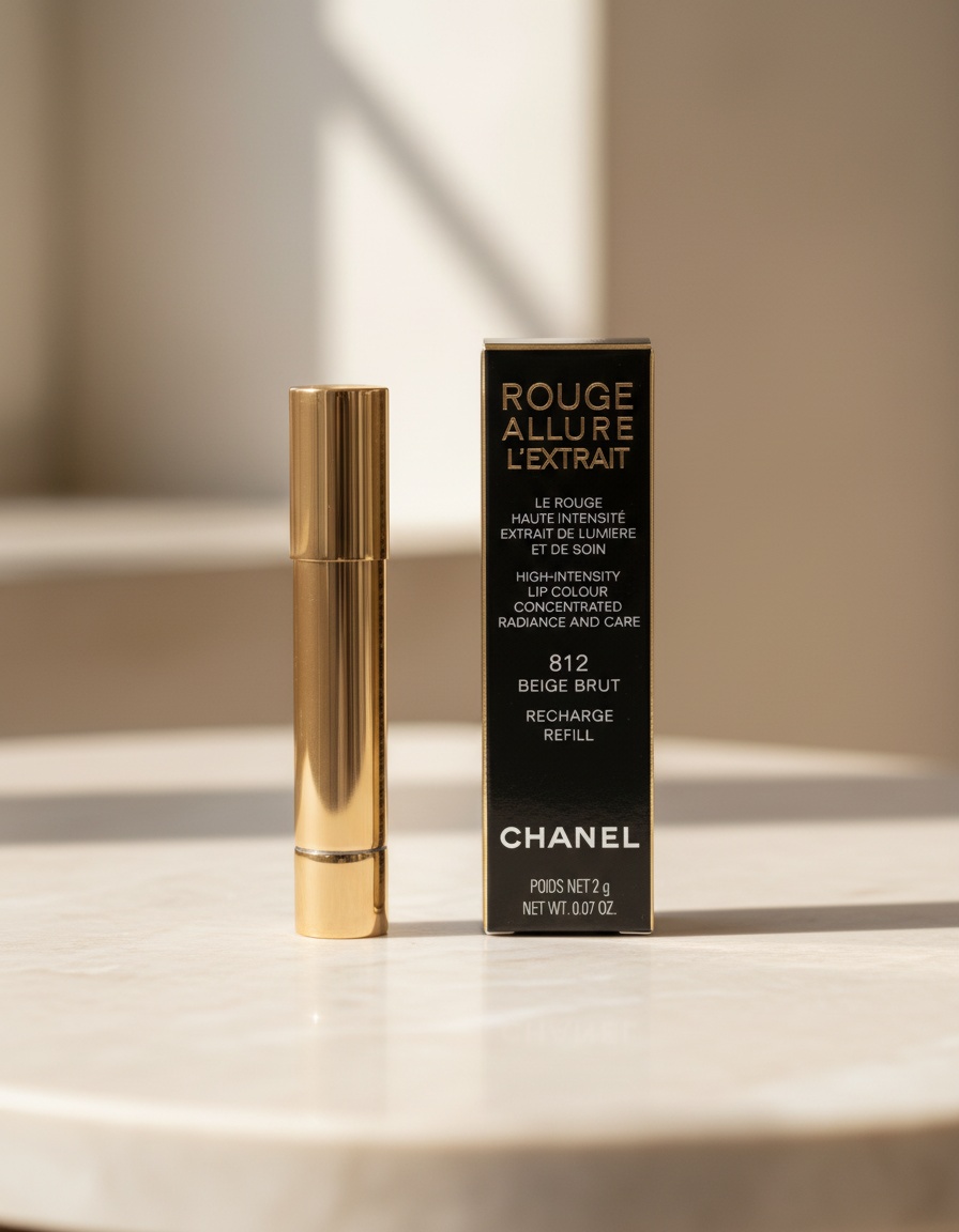 Chanel ROUGE ALLURE L'EXTRAIT lipstick refill #812 brut beige 2 gr