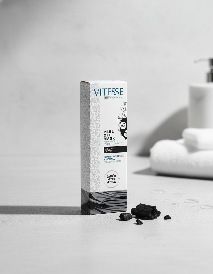 Vitesse PEEL OFF MASK charcoal face mask 75 ml - Afbeelding 2