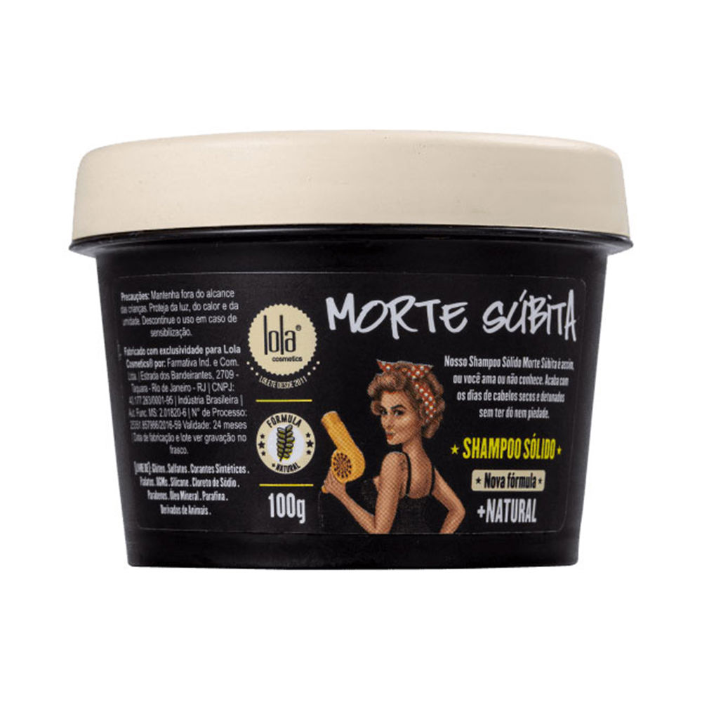 Lola Cosmetics Morte Súbita Champú Sólido 100 gr