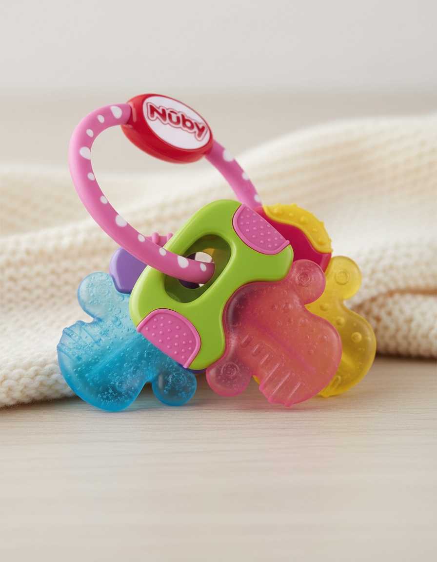 NÛby ICYBITE mordedor llaves 3m+ #rosa 1 u - Afbeelding 2