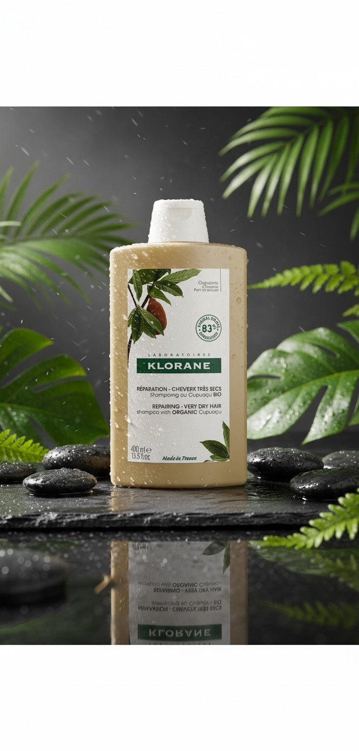 Klorane AL CUPUAÇU BIO repairing shampoo for very dry hair 400 ml - Afbeelding 2