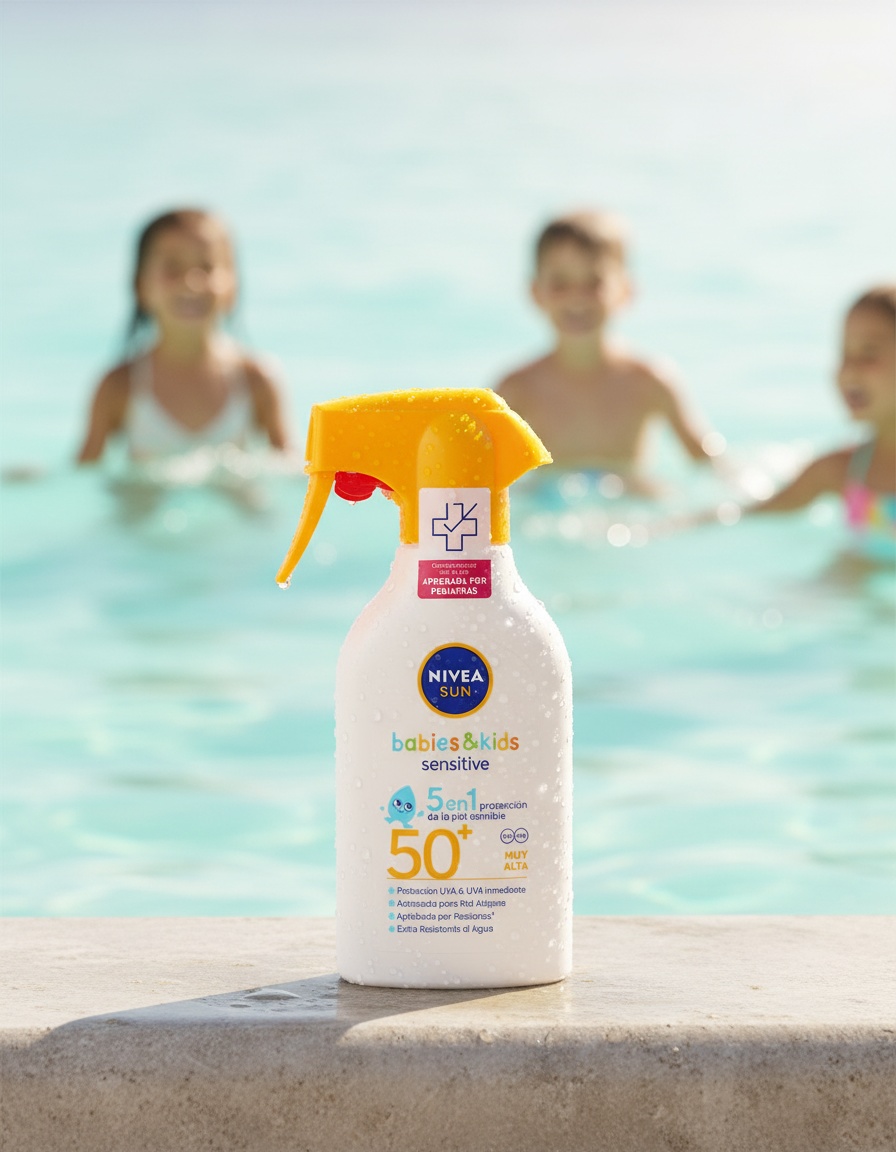 Nivea SUN BABIES&KIDS SENSITIVE SPF50+ spray gun 270 ml - Afbeelding 2