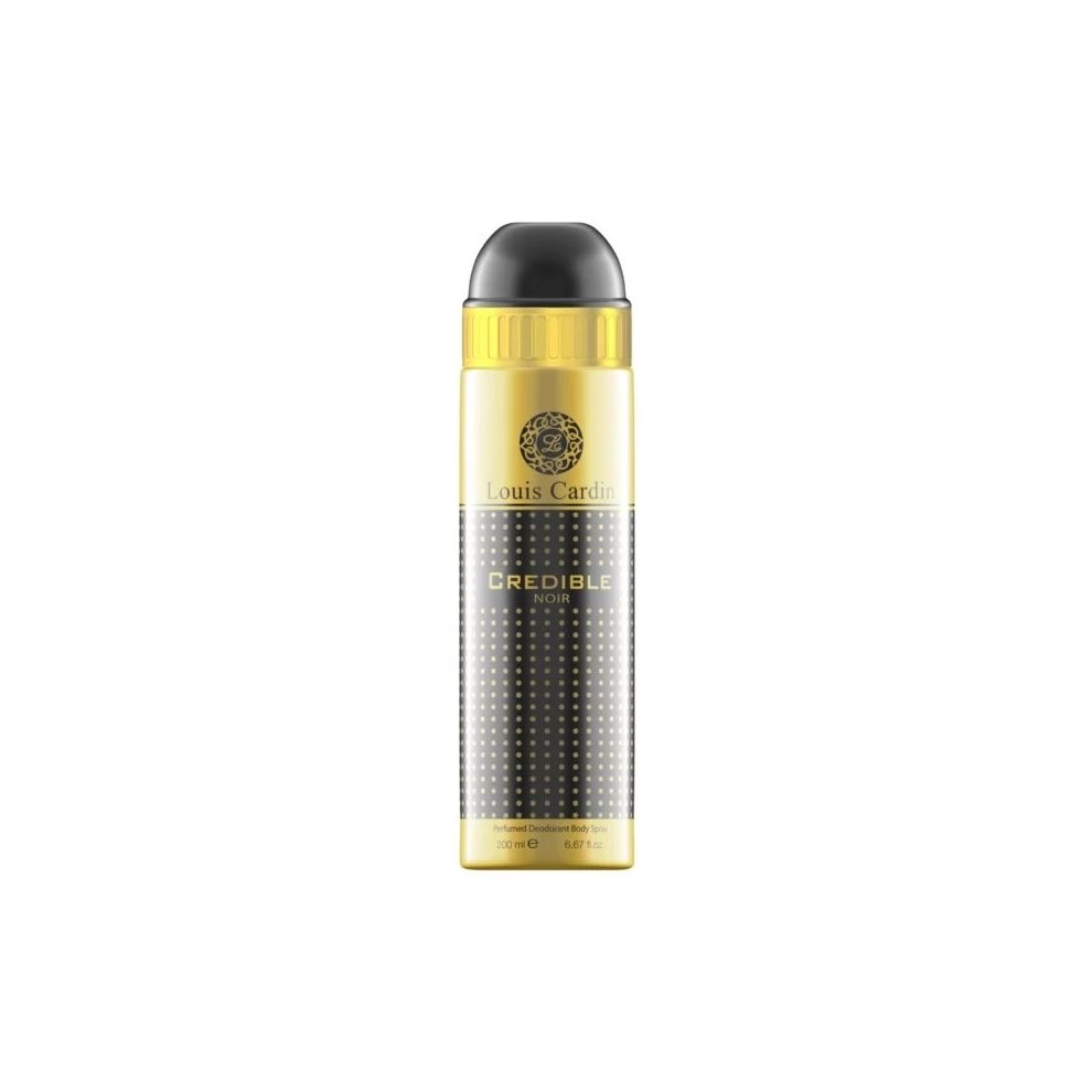Louis Cardin Credible Noir Perfumed Deodorant Body Spray 200ml