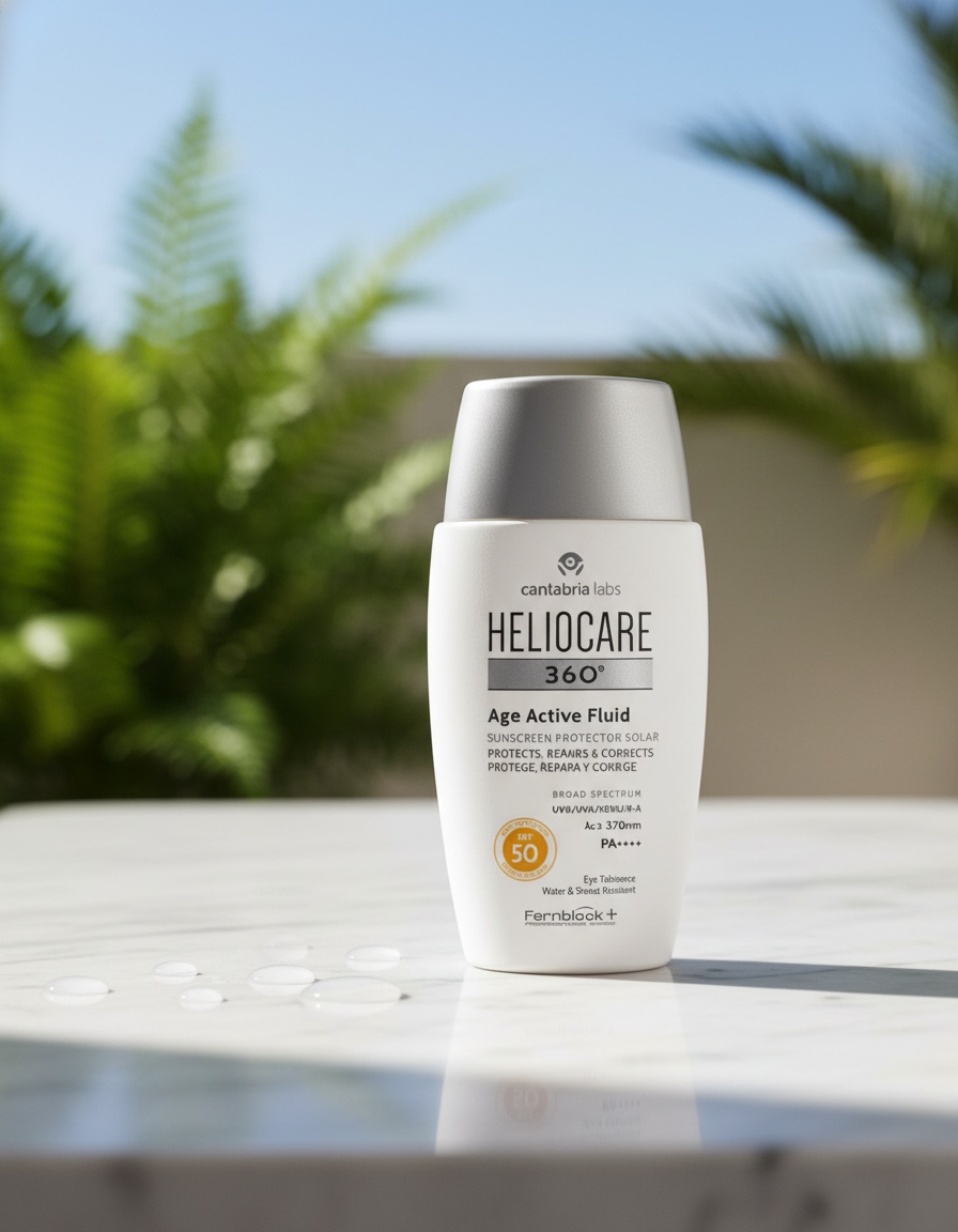 HELIOCARE 360° fluid sunscreen prevents and corrects signs of photoaging SPF50 50 ml - Afbeelding 2