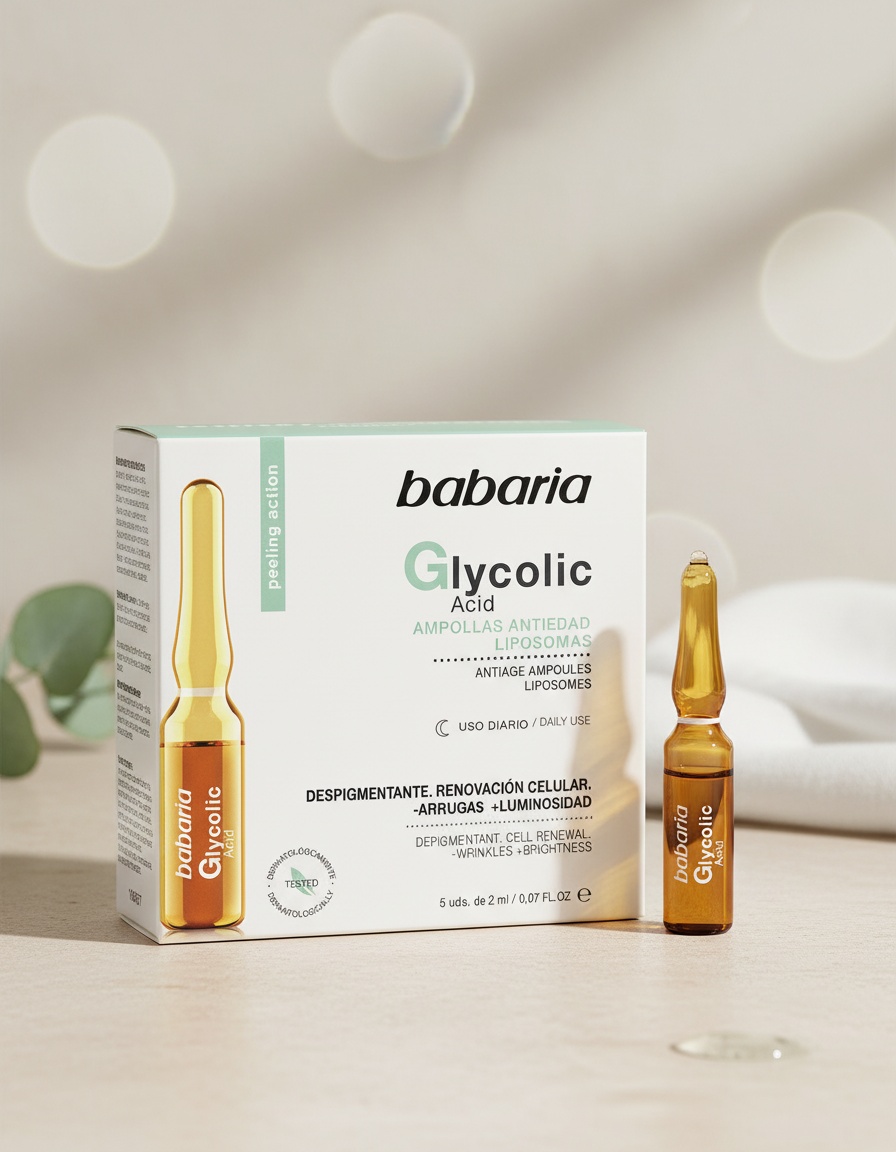Babaria GLYCOLIC ACID cell renewal ampoules 5 x 2 ml - Afbeelding 2