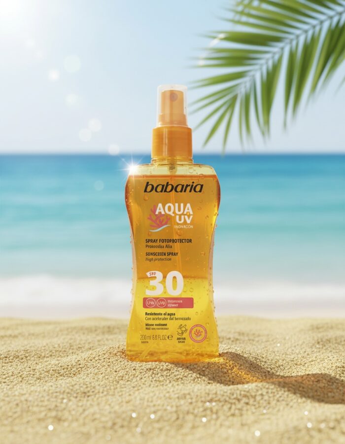 Babaria SOLAR AQUA UV SPF30 biphasic 200 ml - Afbeelding 2