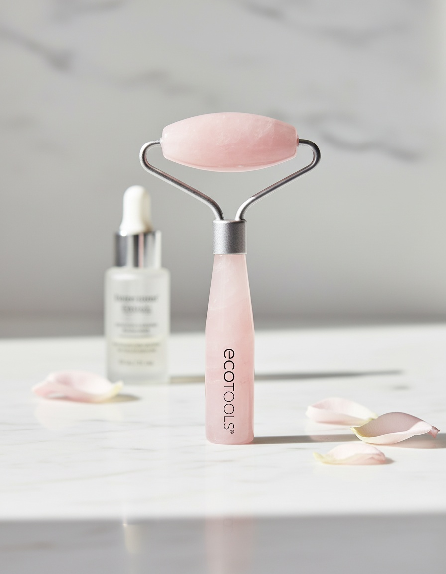 Ecotools ROSE QUARTZ mini roller 1 u - Afbeelding 2