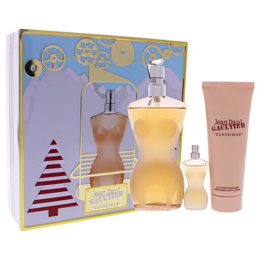 Jean Paul Gaultier Classique Geschenkset 100ml EDT + 75ml Body Lotion + 6ml EDT