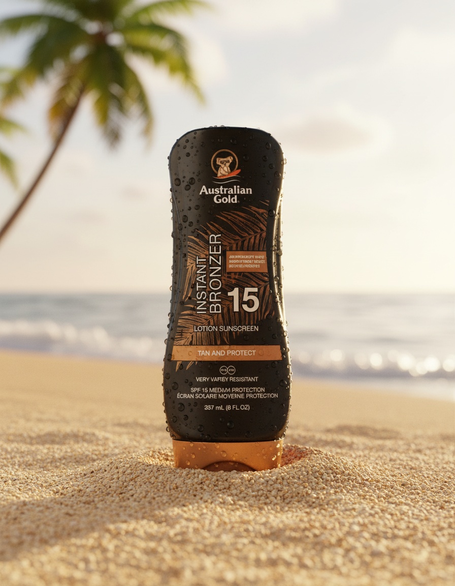 Australian Gold SUNSCREEN SPF15 lotion with bronzer 237 ml - Afbeelding 2