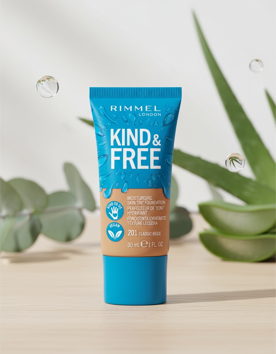 Rimmel London KIND & FREE skin tint foundation #201-classic beige - Afbeelding 2