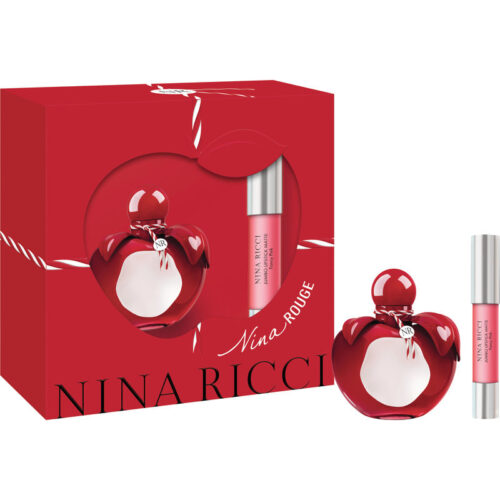 Nina Ricci Nina Rouge Geschenkset 50ml EDT + 2.5g Jumbo Matte Lipstick Fancy Pink