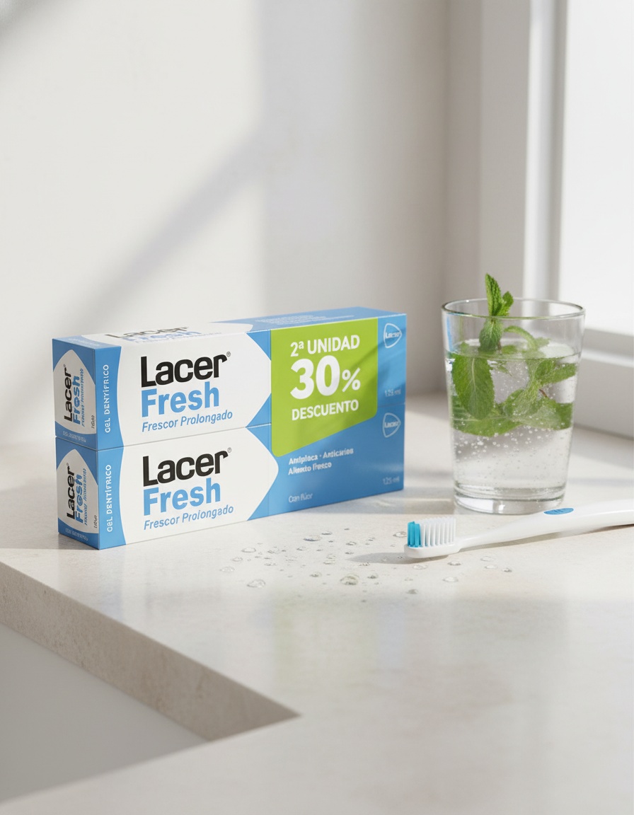 LACERFRESH TOOTHPASTE GEL PACK 2 x 125 ml - Afbeelding 2