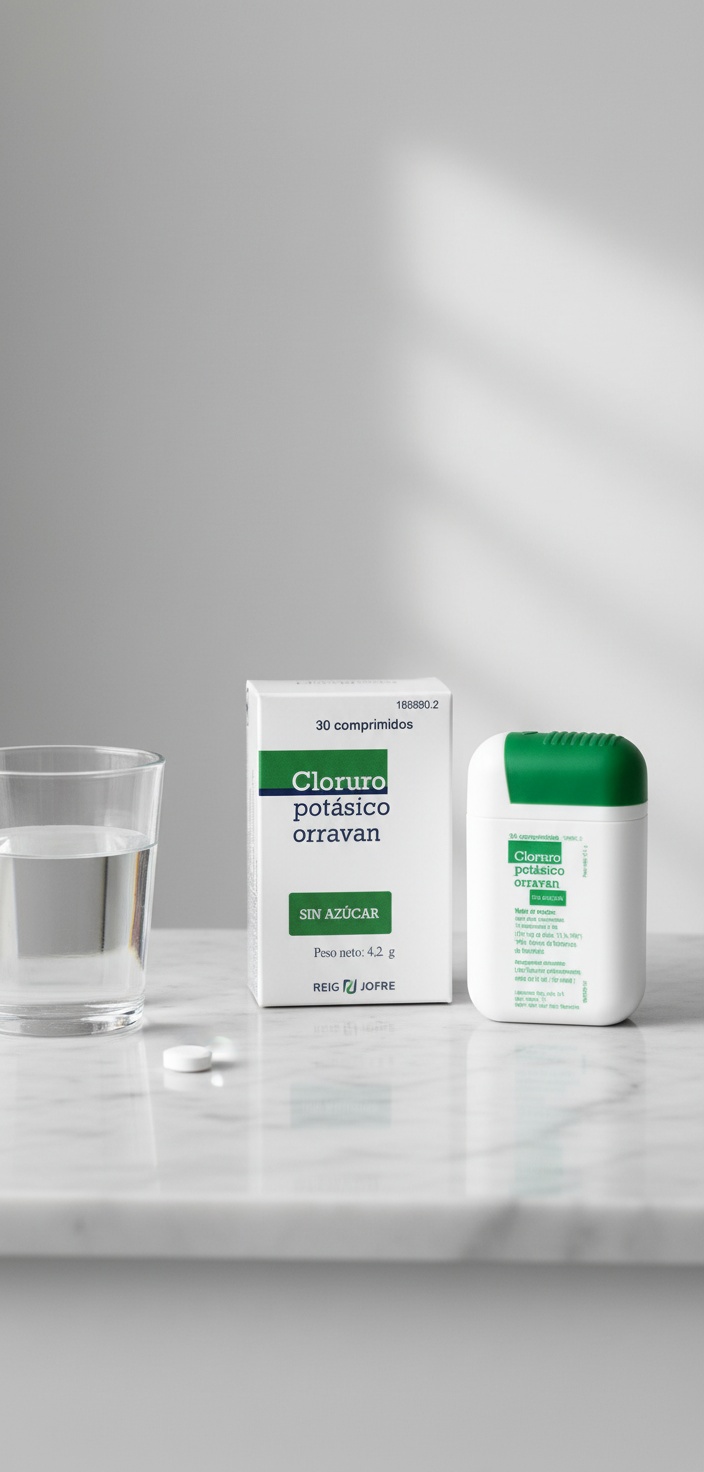 Orravan POTASSIUM CHLORIDE sugar-free 30 tablets - Afbeelding 2