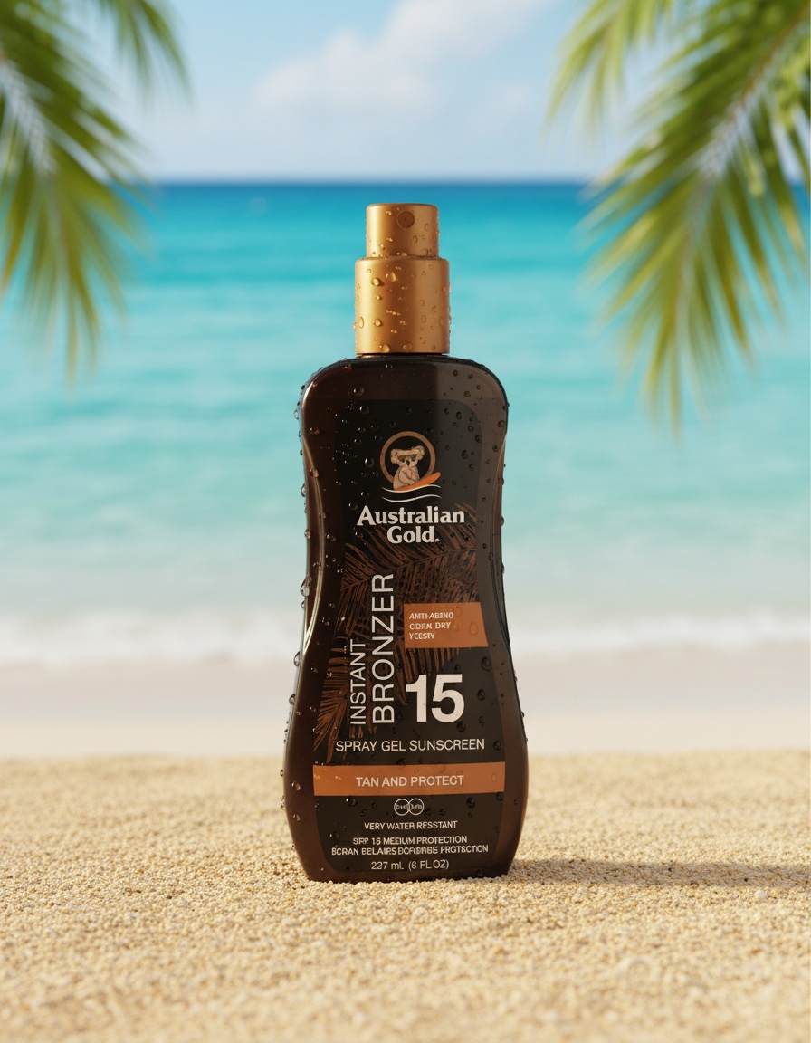 Australian Gold SUNSCREEN SPF15 spray gel with instant bronzer 237 ml - Afbeelding 2