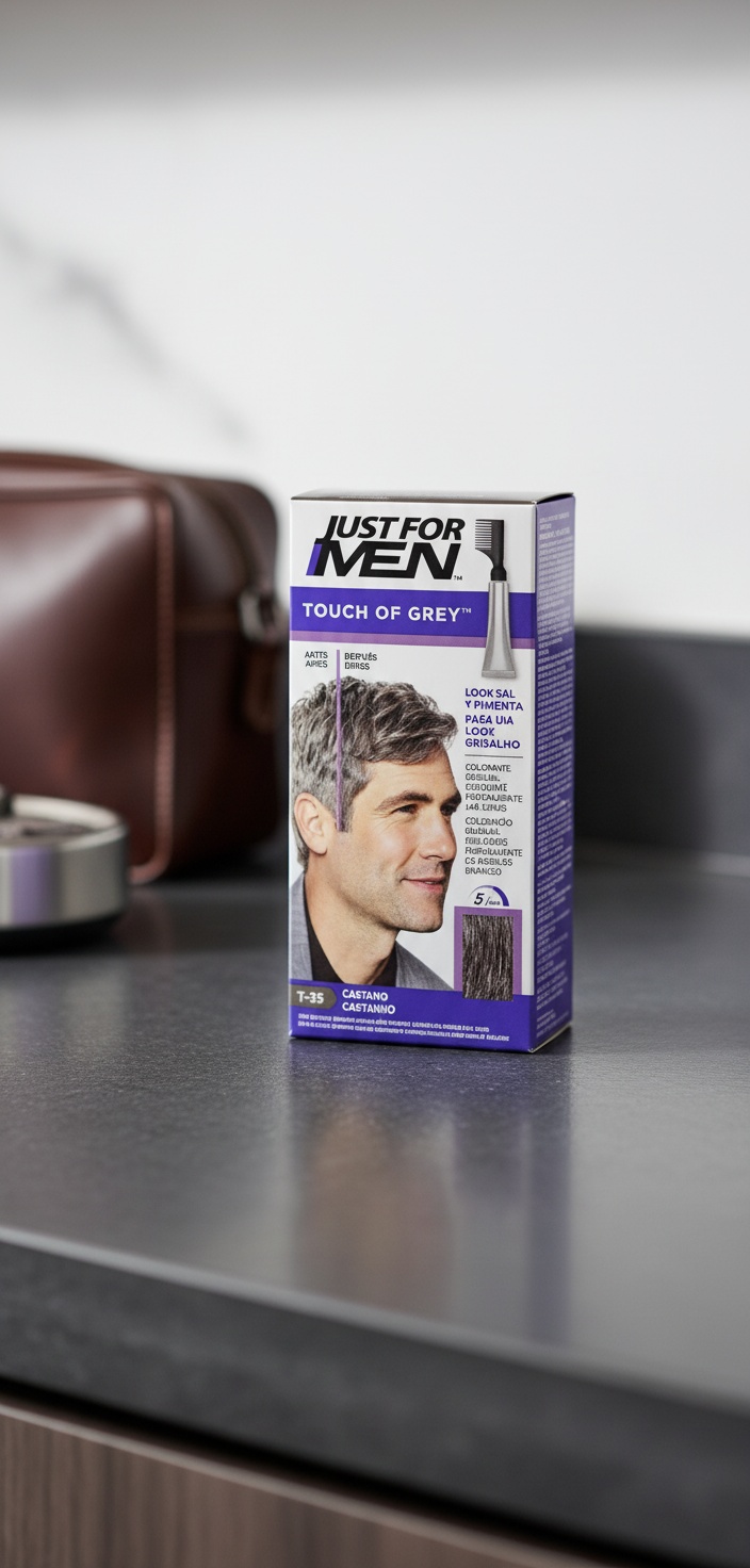 Just For Men TOUCH OF GREY gradual coloring #brown 40 gr - Afbeelding 2