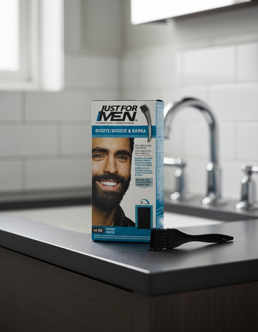 Just For Men COLORANT in gel for mustache, beard and sideburns #black 15 ml - Afbeelding 2