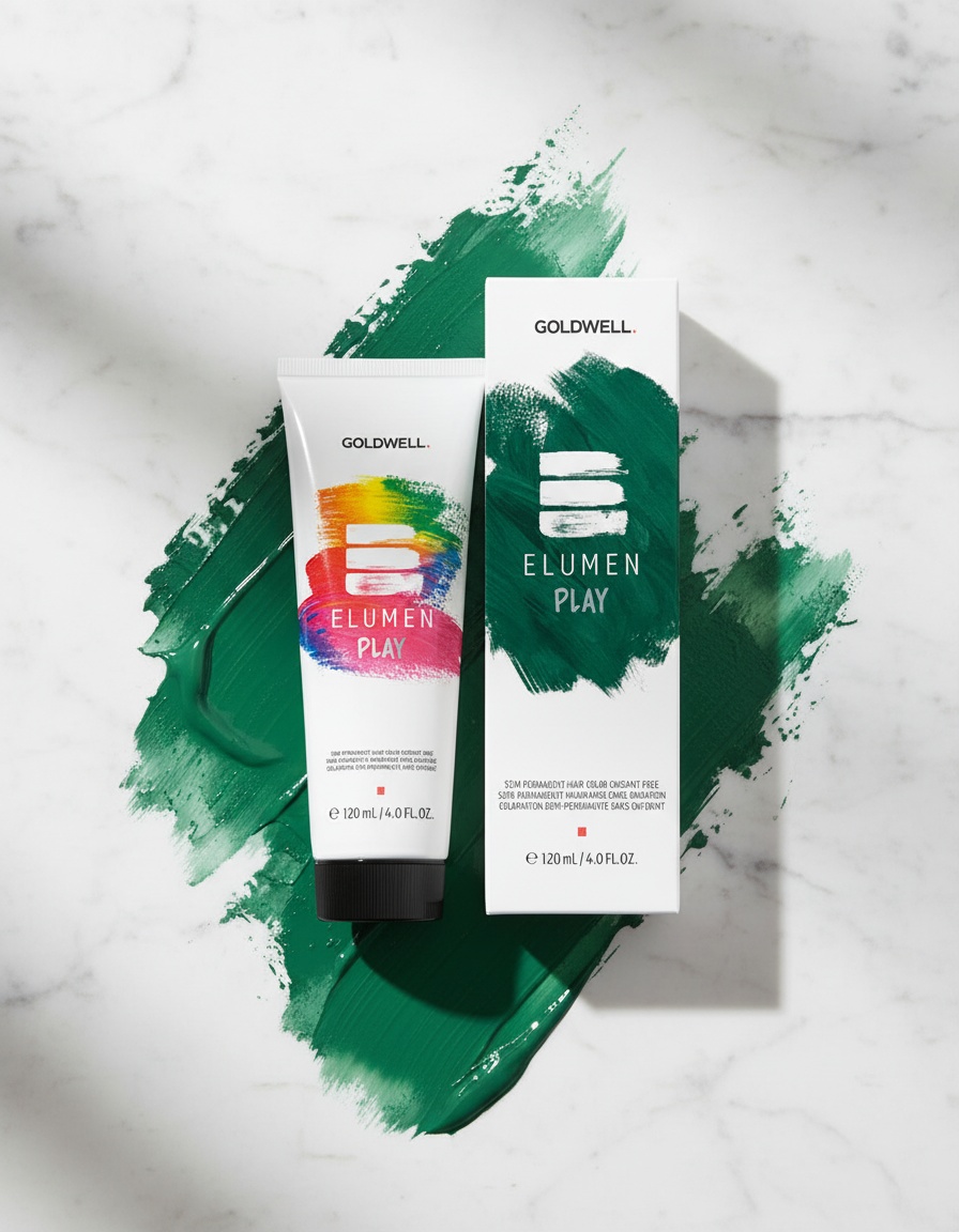 Goldwell ELUMEN PLAY semi permanent hair color oxidant-free #green 120 ml - Afbeelding 2