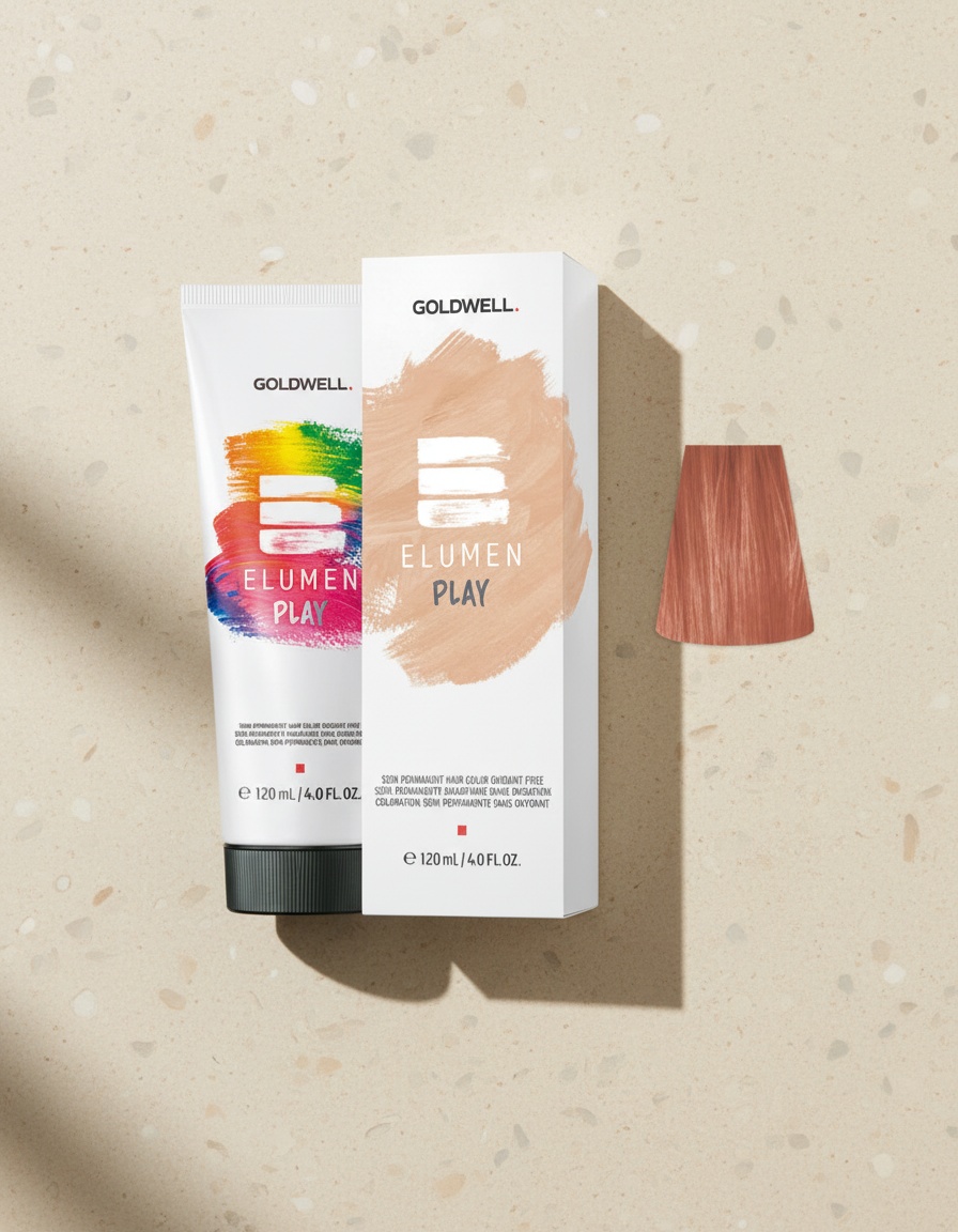 Goldwell ELUMEN PLAY semi permanent hair color oxidant-free #coral 120 ml - Afbeelding 2