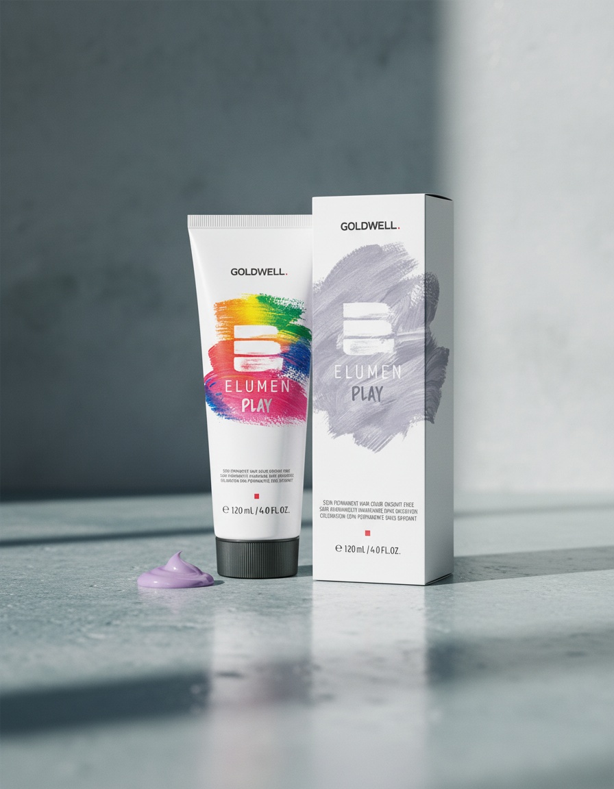 Goldwell ELUMEN PLAY semi permanent hair color oxidant-free #lavender 120 ml - Afbeelding 2