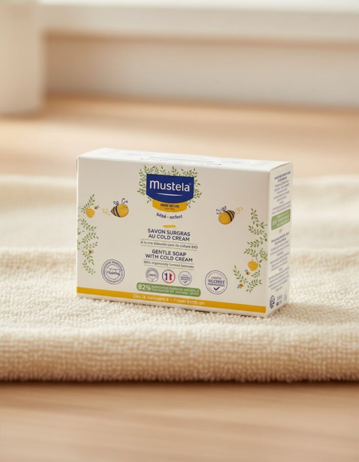 Mustela BABY-CHILD Cold Cream Nutriprotector Superfat Soap 100 gr - Afbeelding 2