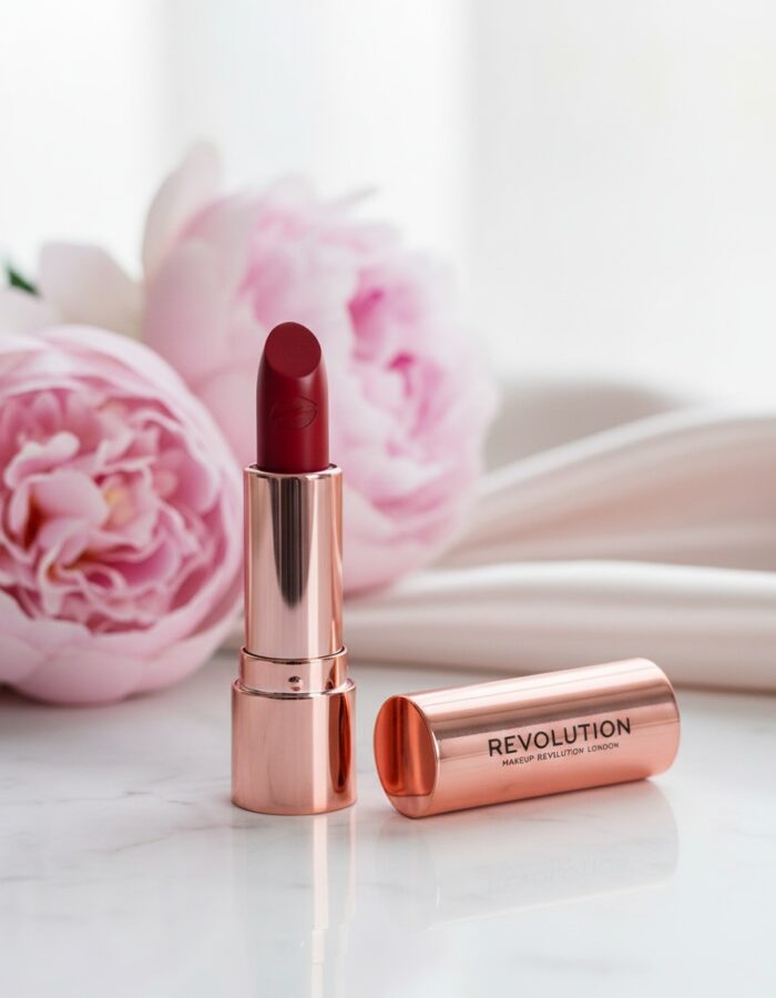 Revolution Make Up SATIN KISS lipstick #ruby
