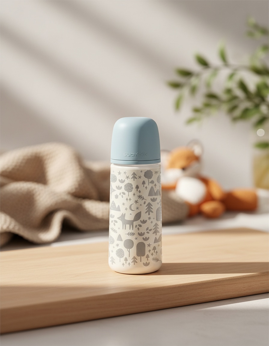 Suavinex PRINTS biberón tetina fisiológica L 360 ml - Afbeelding 2