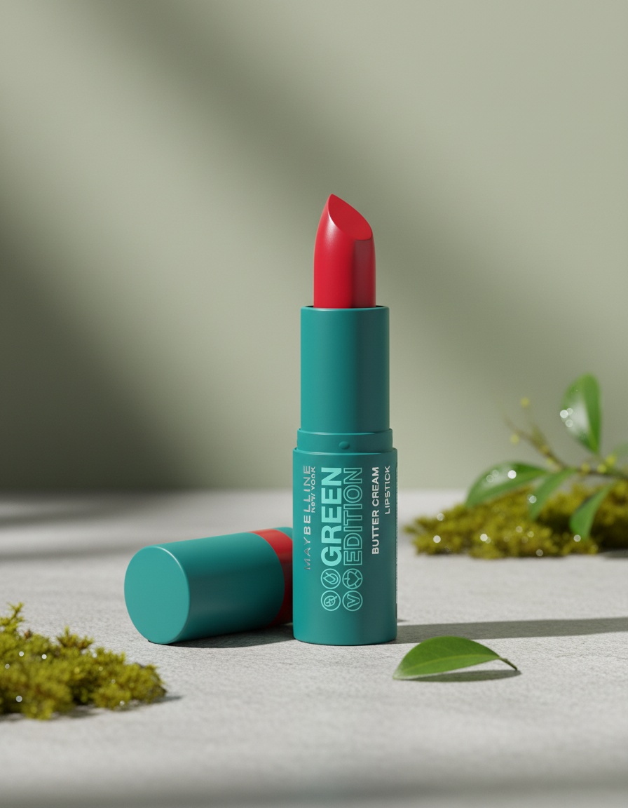 Maybelline GREEN EDITION butter cream lipstick #004-maple 10 gr - Afbeelding 2