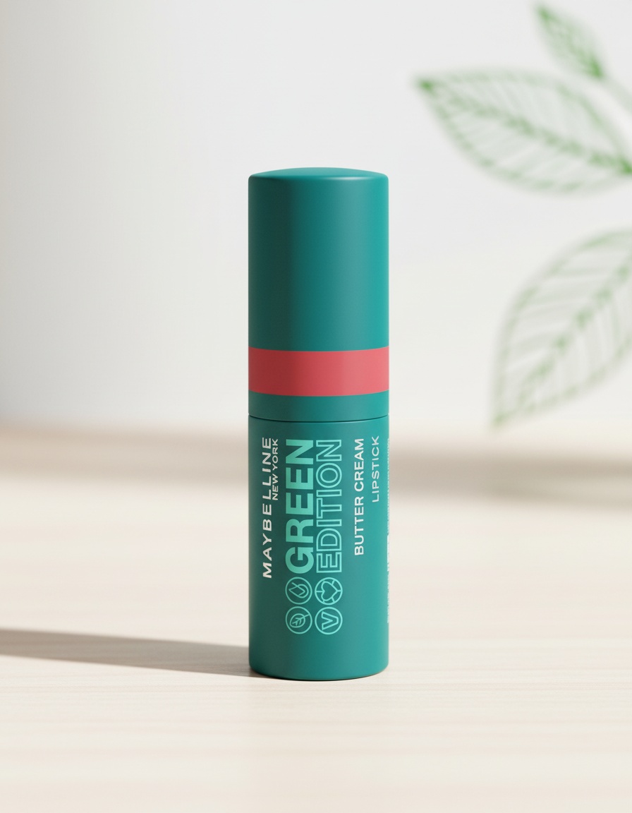 Maybelline GREEN EDITION butter cream lipstick #008-floral 10 gr - Afbeelding 2