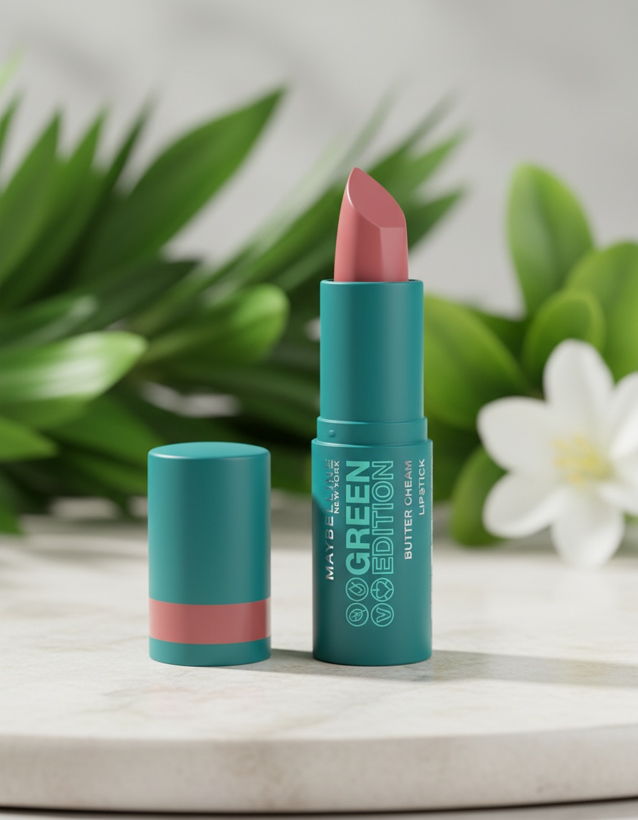 Maybelline GREEN EDITION butter cream lipstick #015-windy 10 gr - Afbeelding 2