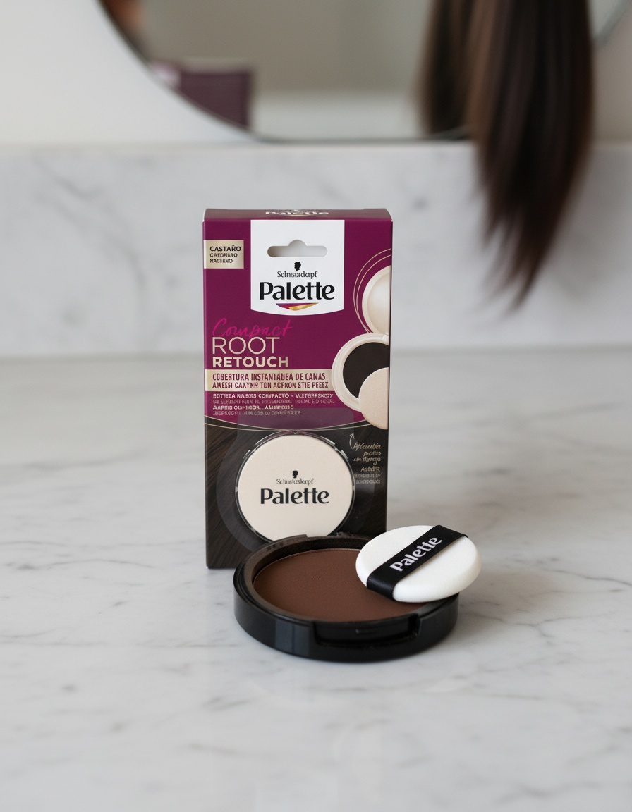 Palette ROOT RETOUCH COMPACT retouches #chestnut roots 3 gr - Afbeelding 2