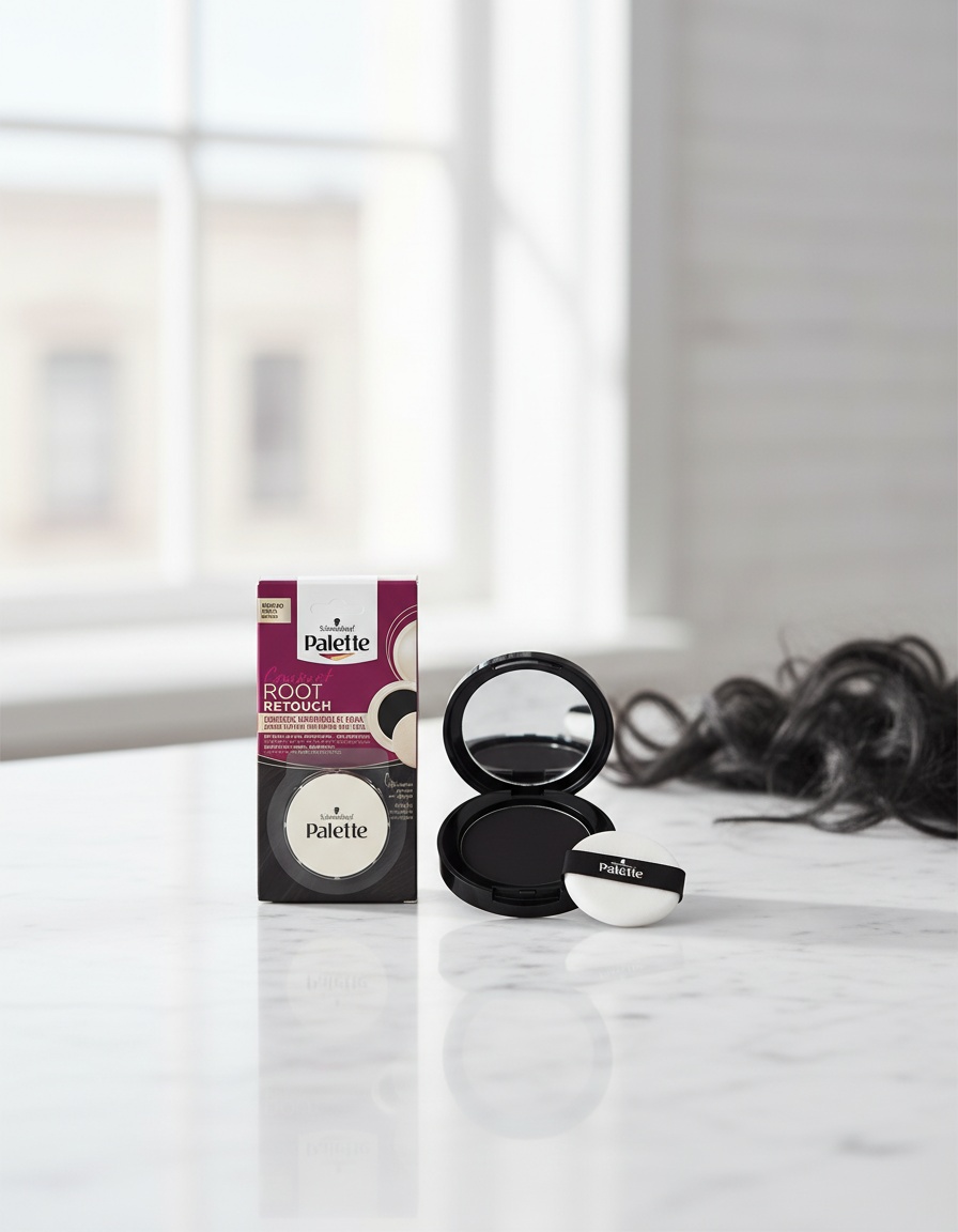 Palette ROOT RETOUCH COMPACT retouches roots #black 3 gr - Afbeelding 2