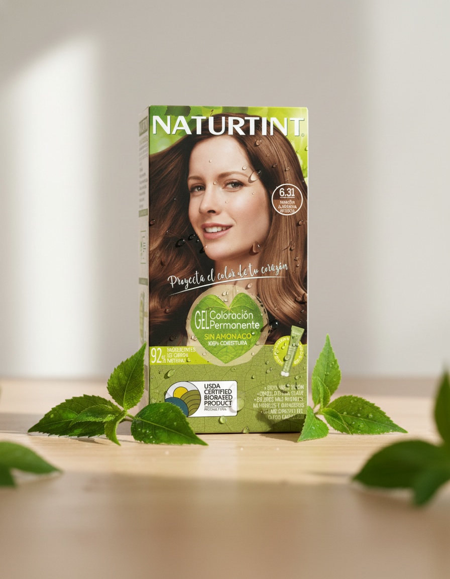 NATURTINT ammonia-free dye #6.31-Intense Almond Brown 170 ml - Afbeelding 2