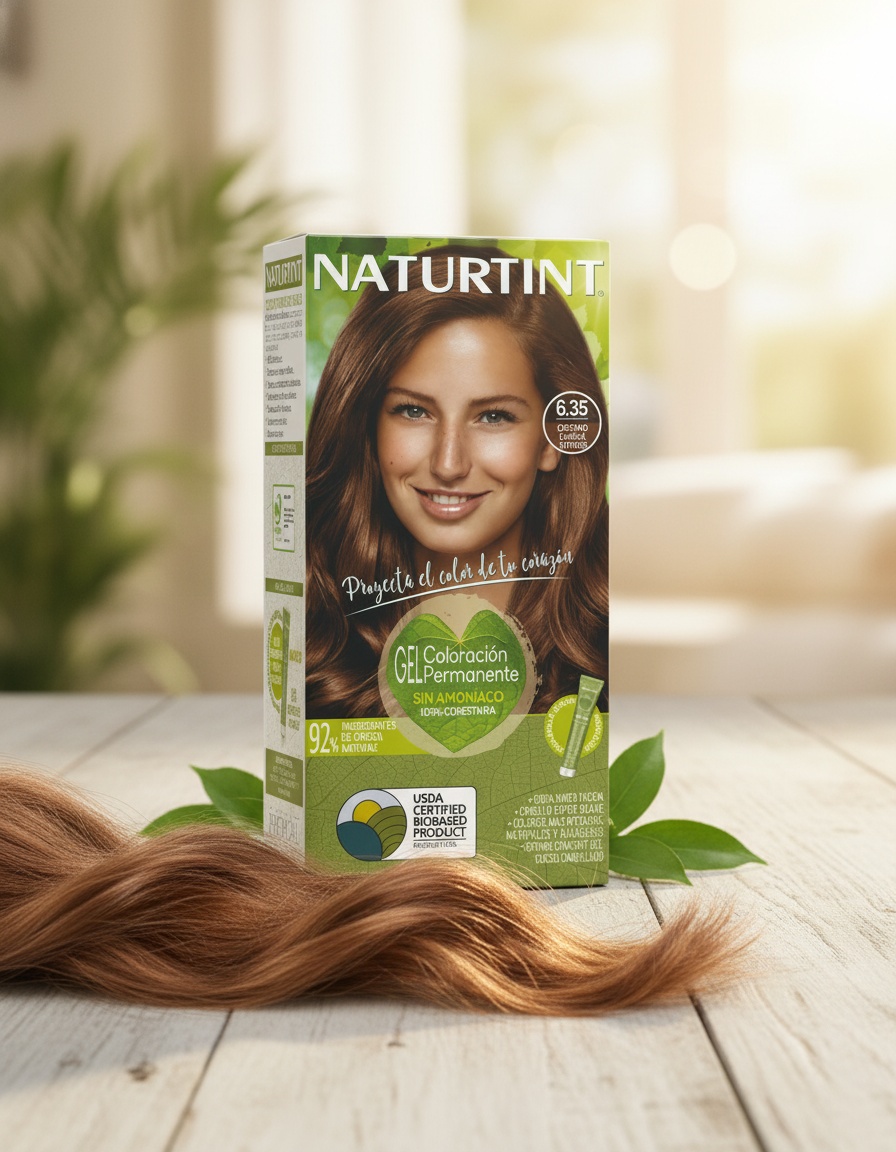 NATURTINT ammonia-free dye #6.35-Intense Cinnamon Chestnut 170 ml - Afbeelding 2