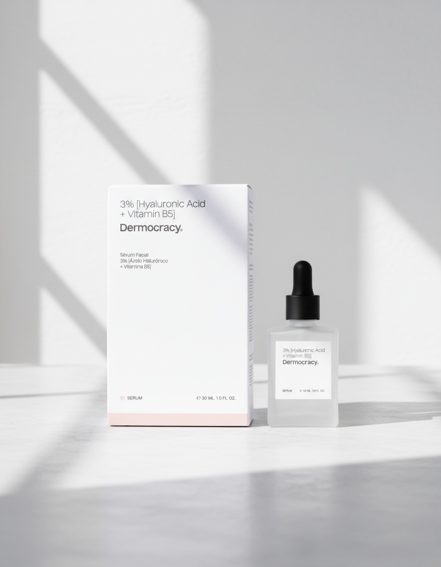 Dermocracy 3% [HYALURONIC ACID + VITAMIN B5] facial serum 30 ml - Afbeelding 2