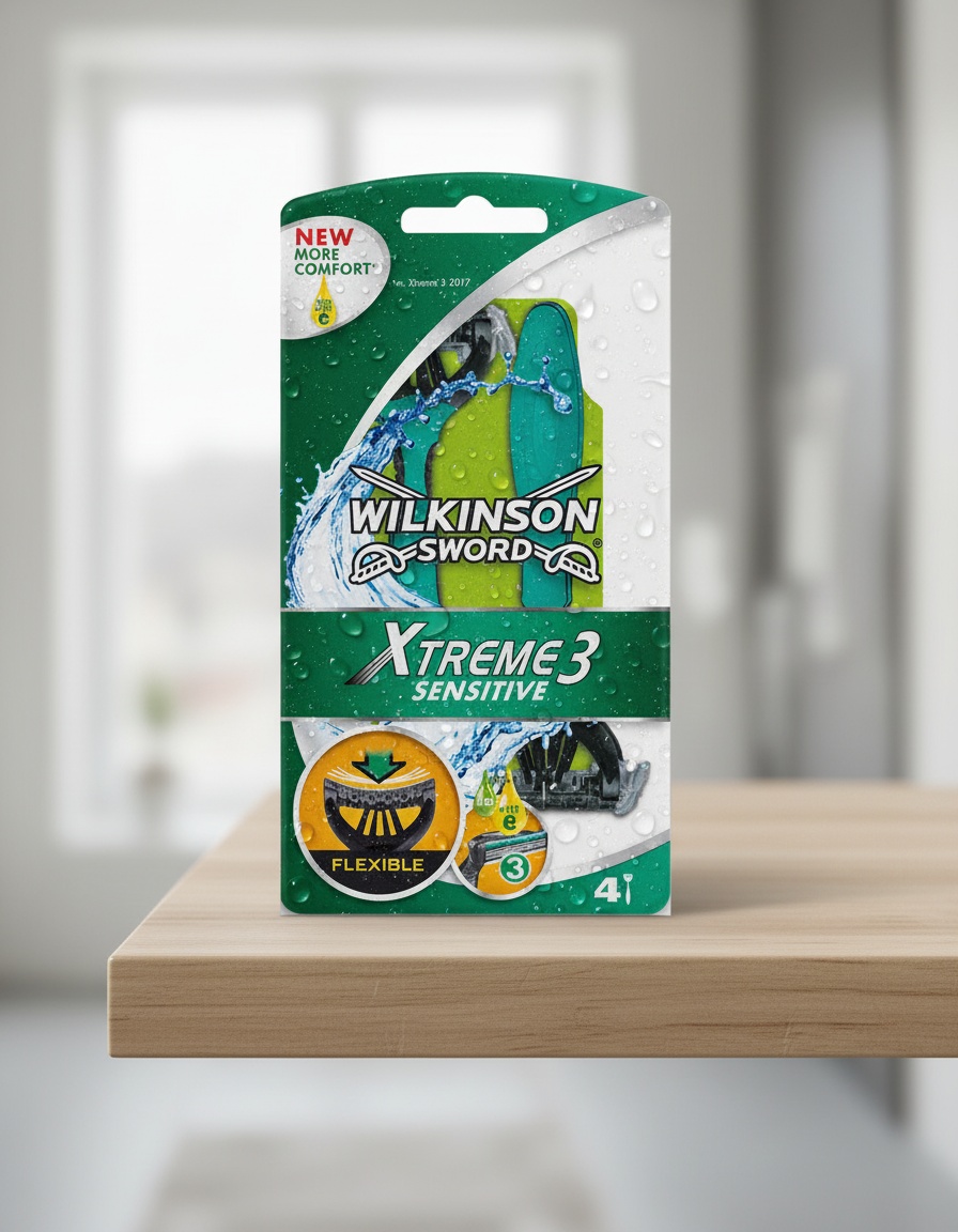 Wilkinson XTREME-3 SENSITIVE disposable razor 4 u - Afbeelding 2
