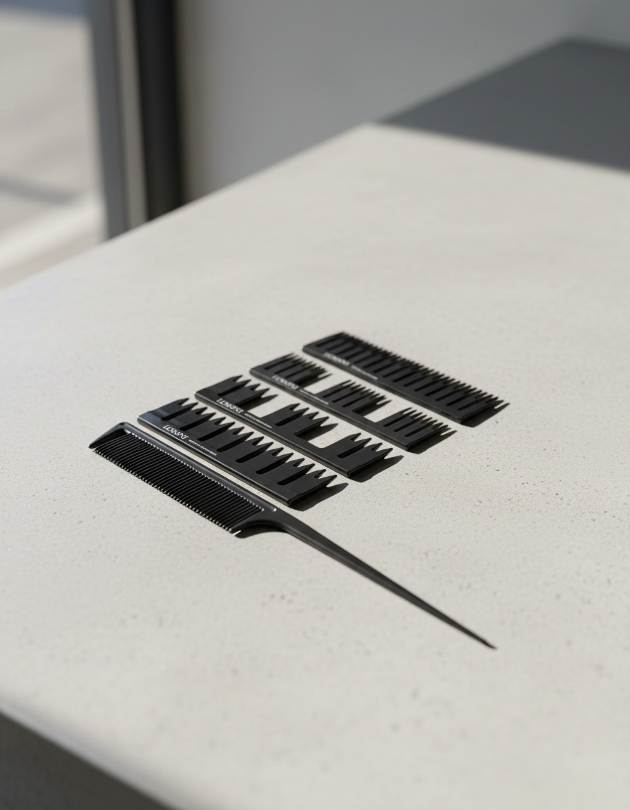 LUSSONI SET OF COMBS 500 LOT 5 pz - Afbeelding 2