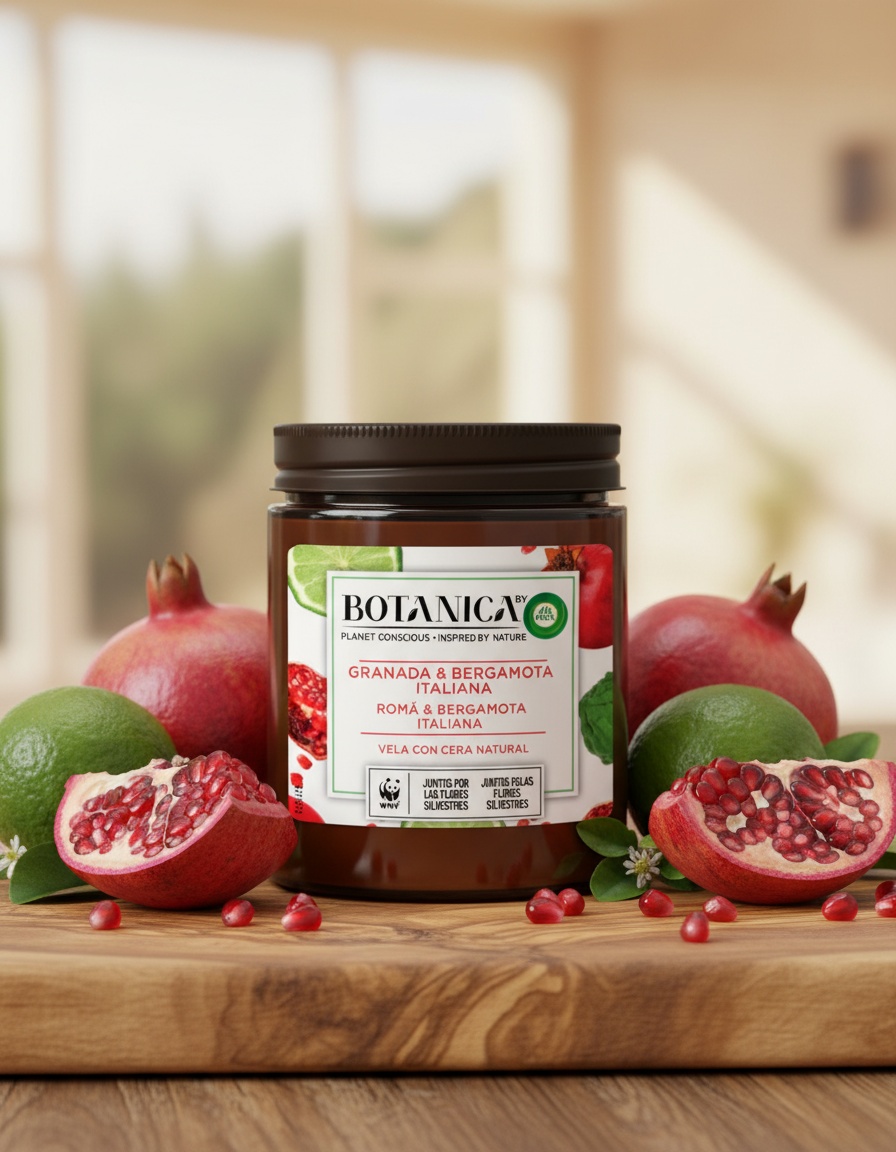 Air-wick BOTANICA VELA pomegranate & bergamot 205 gr - Afbeelding 2