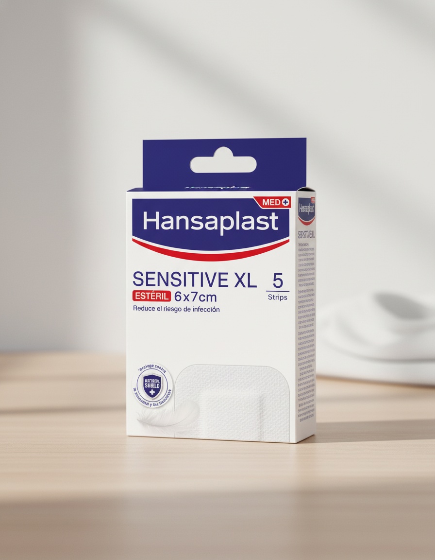 Hansaplast HP SENSITIVE XL dressings 6 x 7 cm 5 u - Afbeelding 2