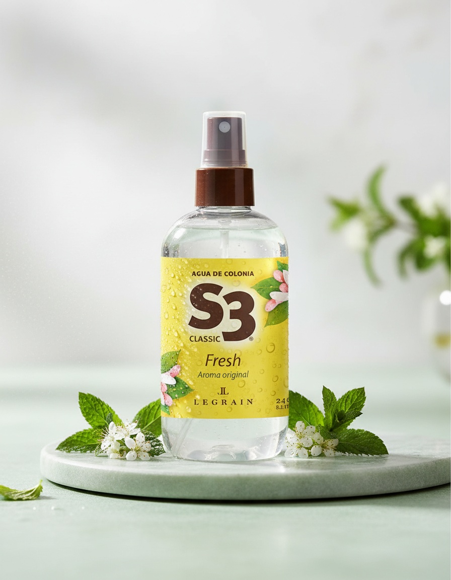 S3 S-3 CLASSIC FRESH vapor cologne 240 ml - Afbeelding 2