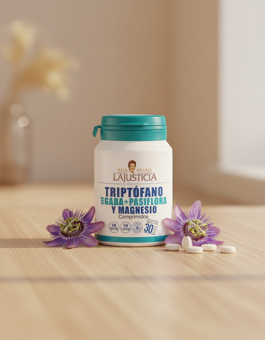 Ana MarÍa Lajusticia TRYPTOPHAN WITH GABA + PASSION FLOWER AND MAGNESIUM 60 tablets - Afbeelding 2