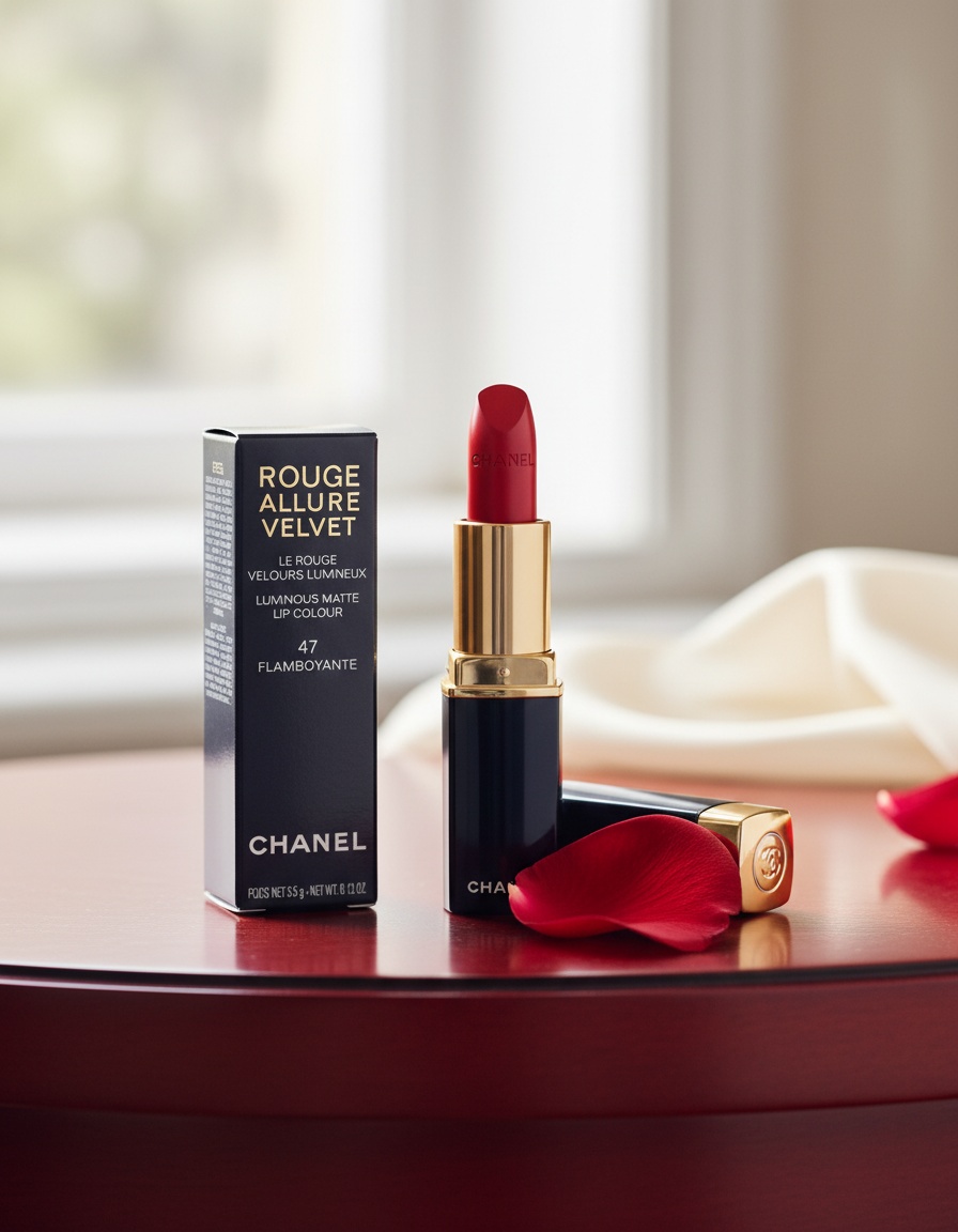 Chanel ROUGE ALLURE VELVET #47-flaming 3.5 gr