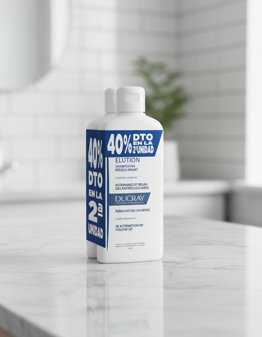 Ducray ELUCION rebalancing anti-dandruff shampoo duo 2 x 400 ml - Afbeelding 2