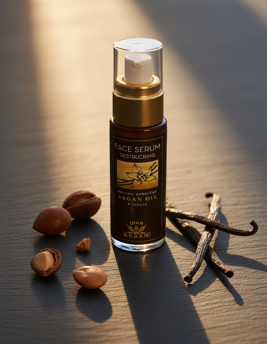 Diar Argan RESTRUCTURING FACIAL SERUM pure argan and vanilla 30 ml - Afbeelding 2