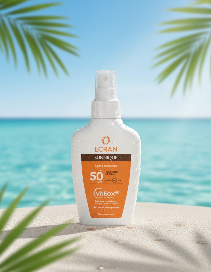 ECRAN SUNNIQUE protective milk SPF50 vapor 100 ml - Afbeelding 2