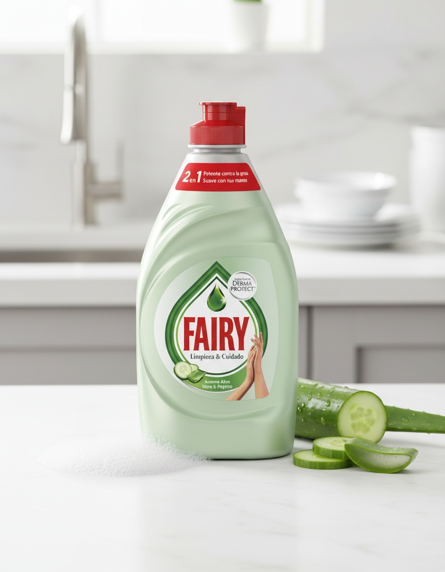 FAIRY ALOE DERMA PROTECT concentrated dishwasher 340 ml - Afbeelding 2