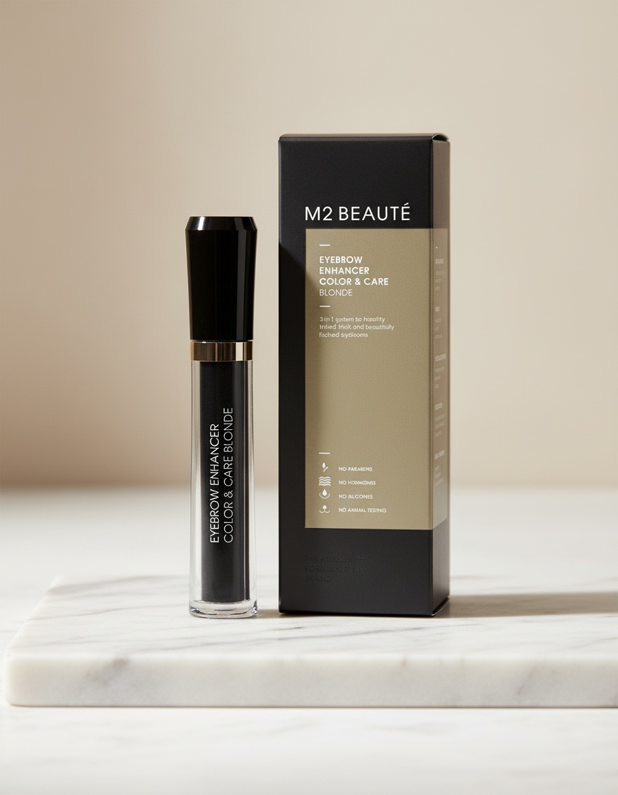 M2 BeautÉ EYEBROW ENHANCER color & care #Brown 6 ml - Afbeelding 2