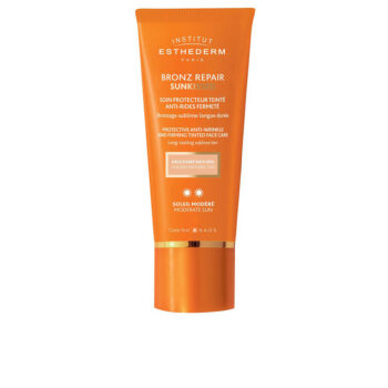 Institut esthederm BRONZ REPAIR SUNKISSED anti-rimpel gezichtscrème matige zon #Natural gold 50 ml